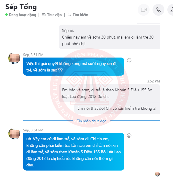 Đi trễ về sớm