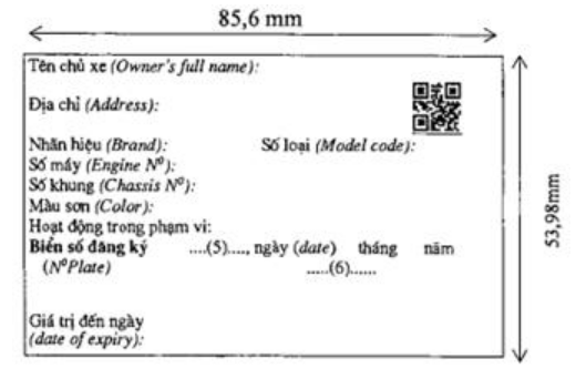 mẫu cà vẹt xe có mã QR