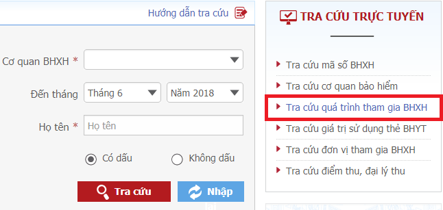 Cách tra cứu BHXH